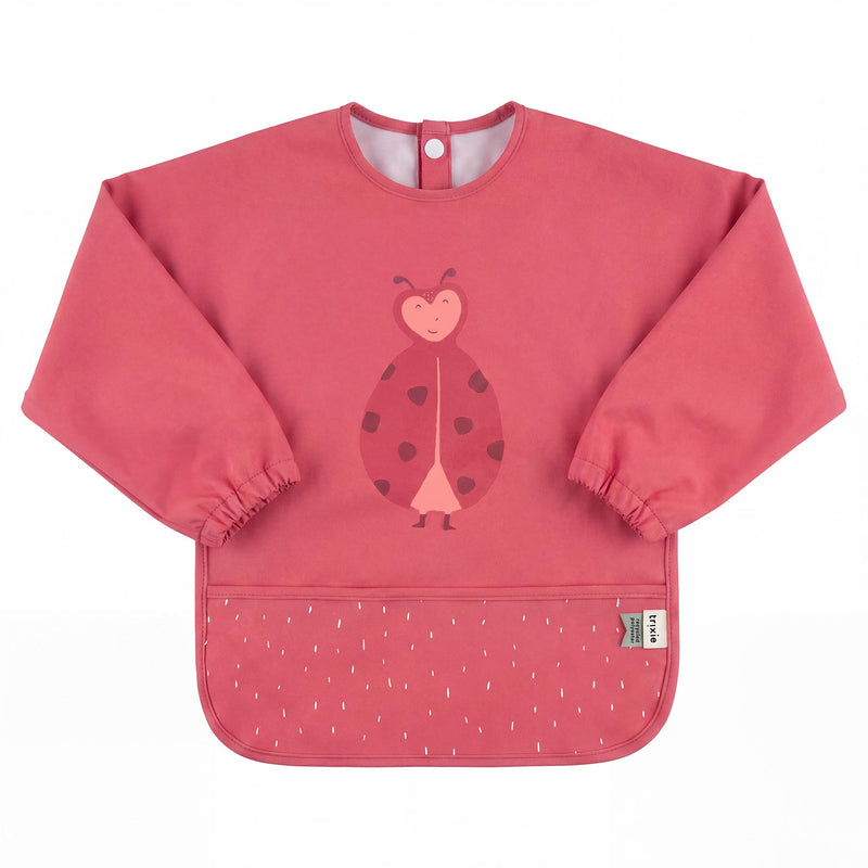 Waterproof long sleeve bib - Mrs. Ladybug