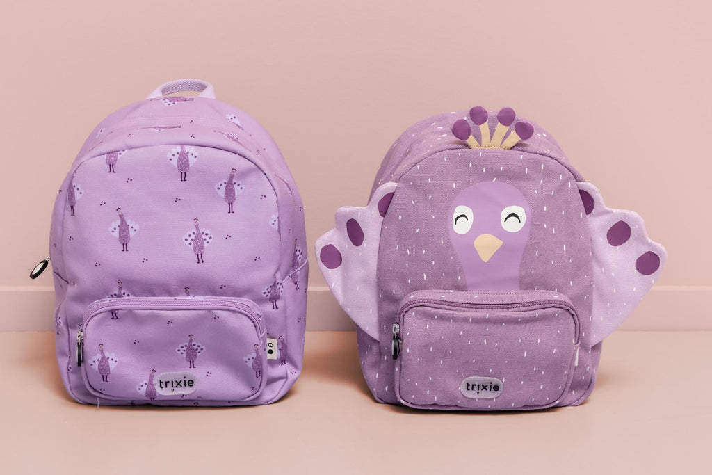 Trixie Backpack print - Proud Peacock