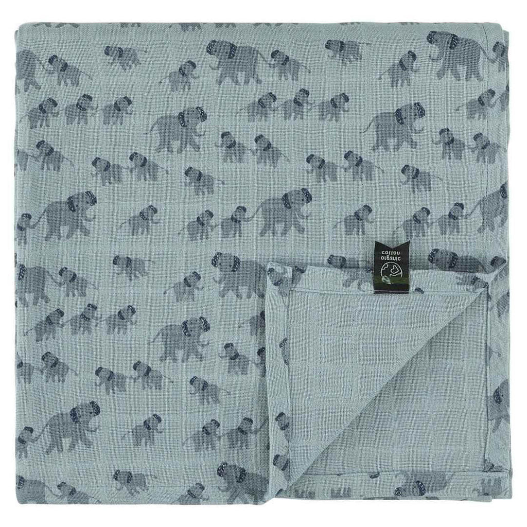 Toalla muselina | 110x110cm - Enchanting Elephant