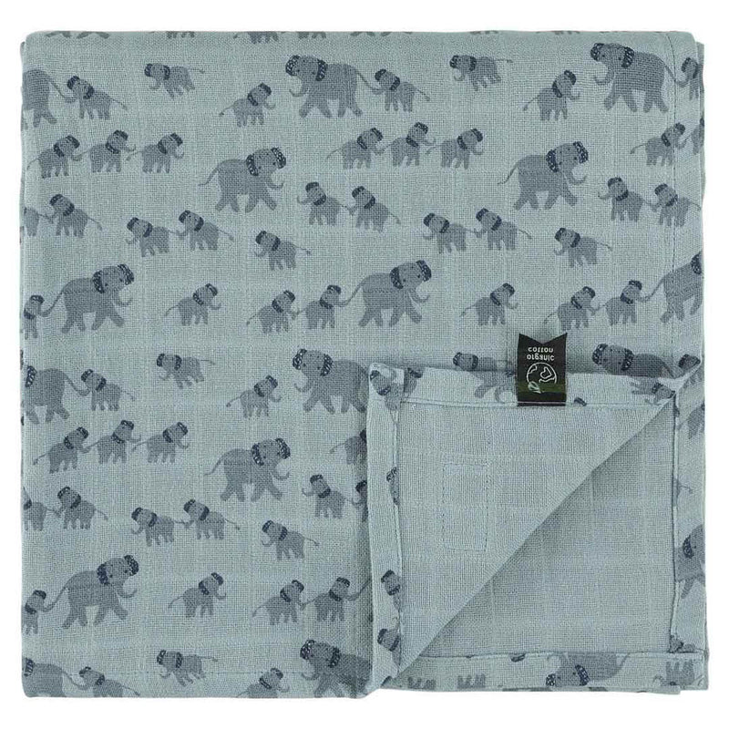Toalla muselina | 110x110cm - Enchanting Elephant