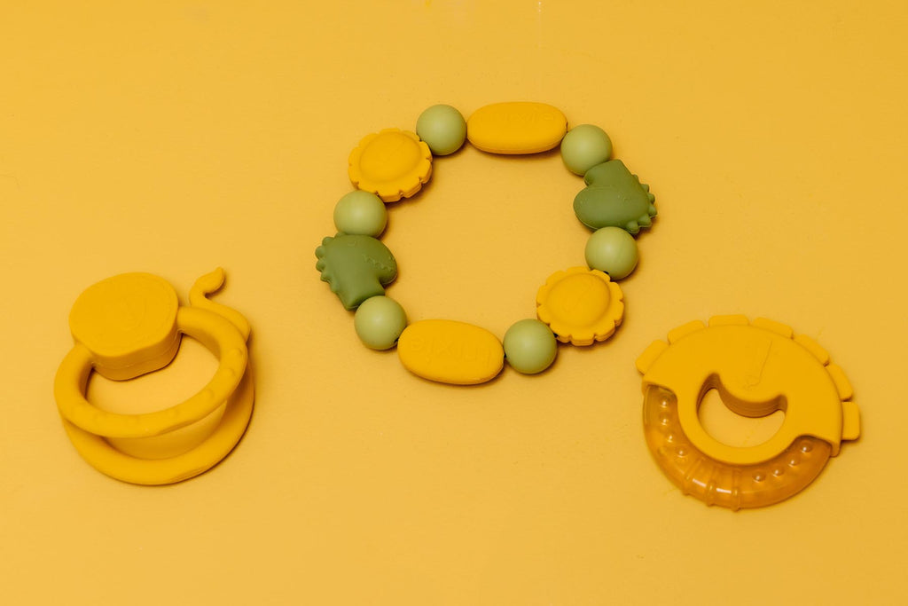 Silicone teething ring - Mr. Dino & Mr. Lion