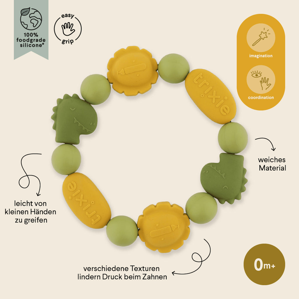 Silicone teething ring - Mr. Dino & Mr. Lion