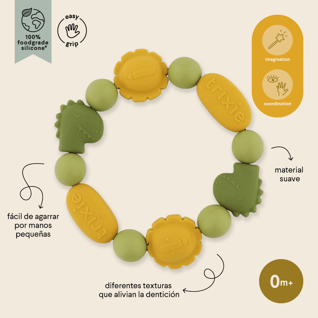 Silicone teething ring - Mr. Dino & Mr. Lion
