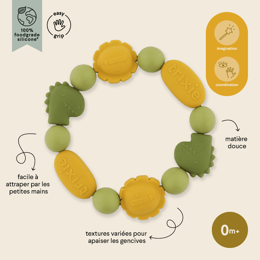 Silicone teething ring - Mr. Dino & Mr. Lion