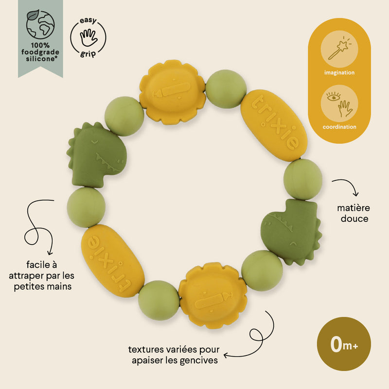 Silicone teething ring - Mr. Dino & Mr. Lion