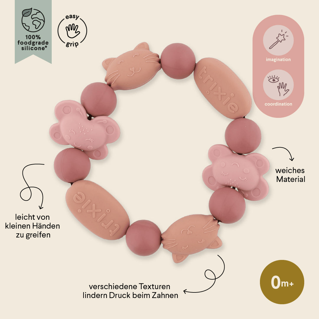 Beißarmband aus Silikon - Mrs. Cat & Mrs. Butterfly