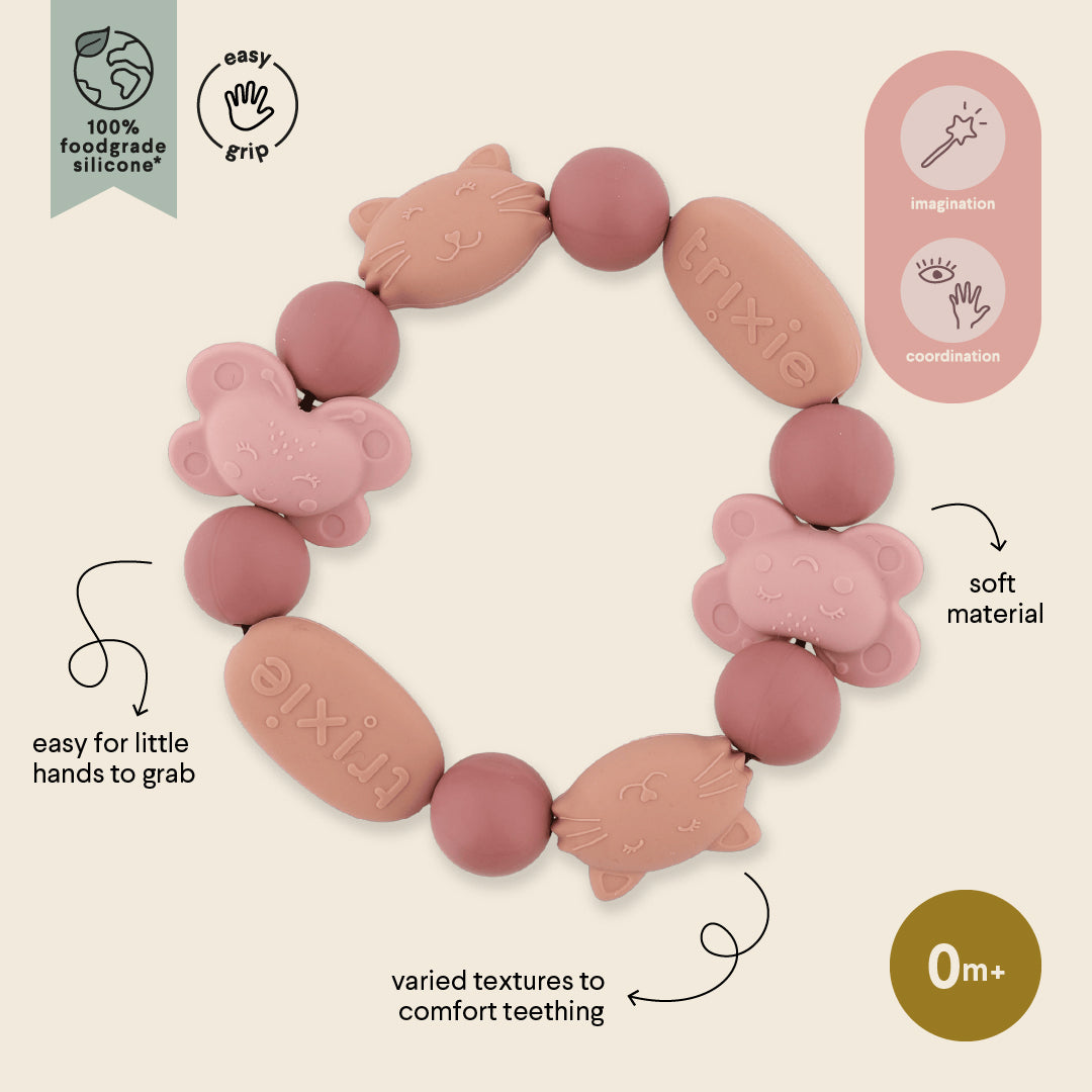 Beißarmband aus Silikon - Mrs. Cat & Mrs. Butterfly
