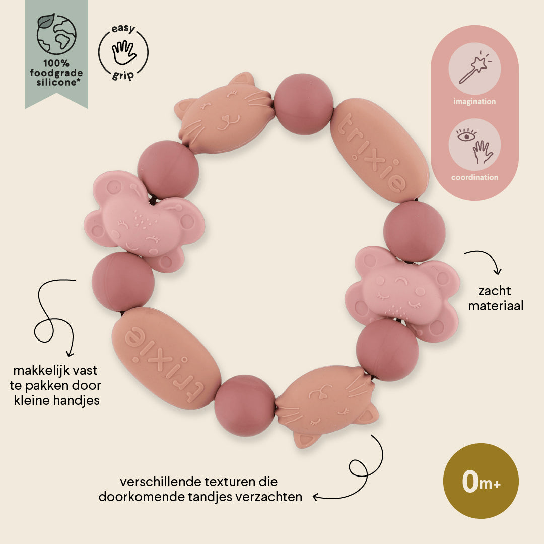 Beißarmband aus Silikon - Mrs. Cat & Mrs. Butterfly
