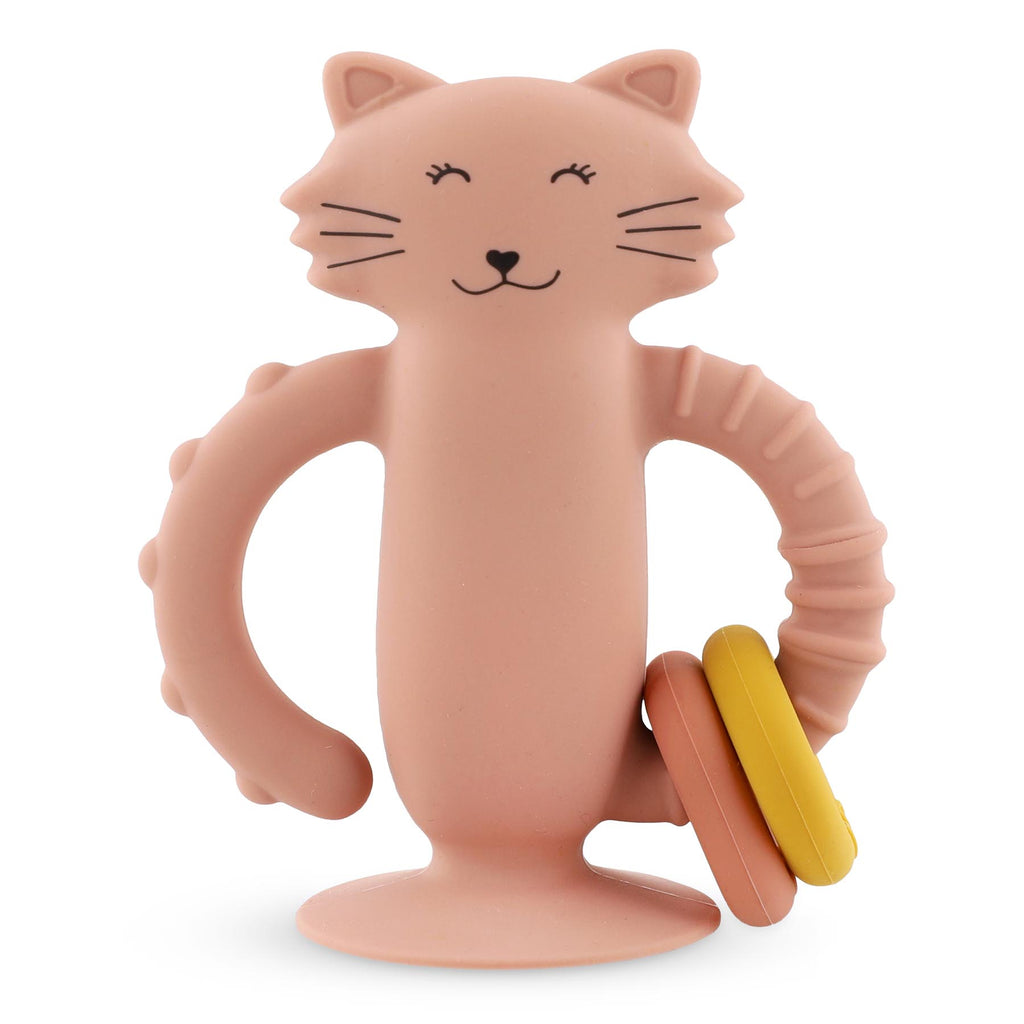 Sensorikspielzeug aus Silikon mit Saugnapf - Mrs. Cat