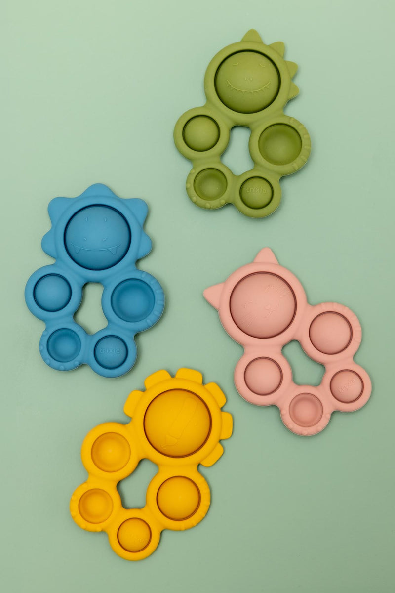 Pop-it-Spielzeug aus Silikon - Mr. Triceratops