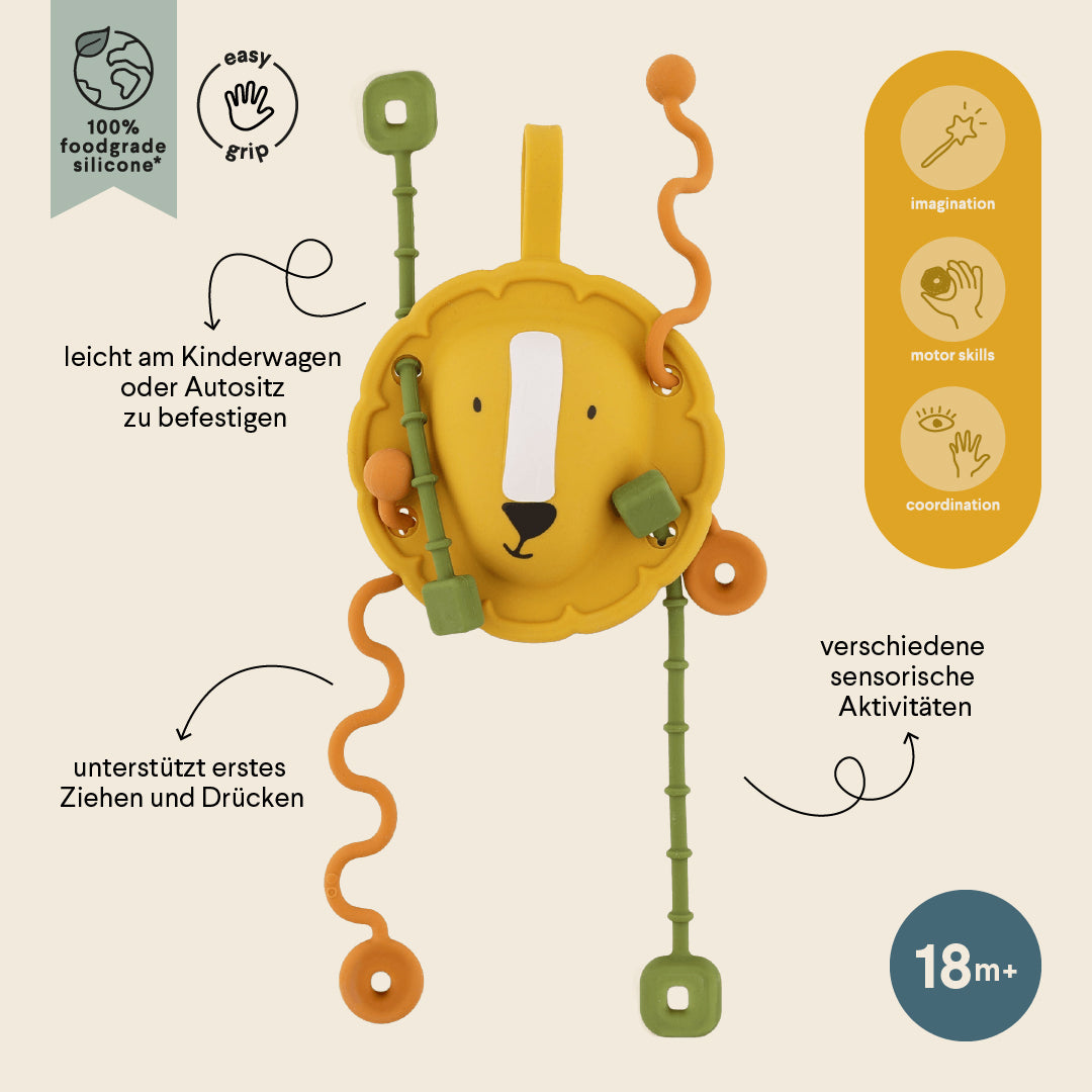 Juguete sensorial de silicona para tirar - Mr. Lion