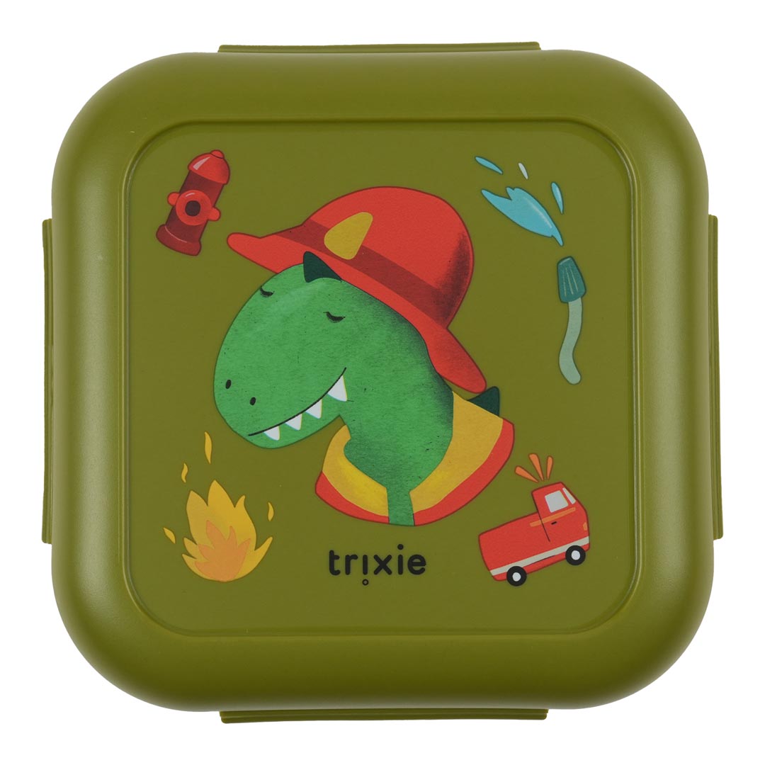 Fiambrera con clips - Fireman Mr. Dino