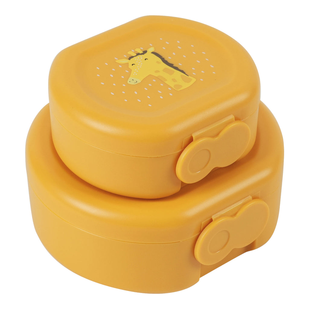 Snack box with clip - 2pcs - Mr. Giraffe