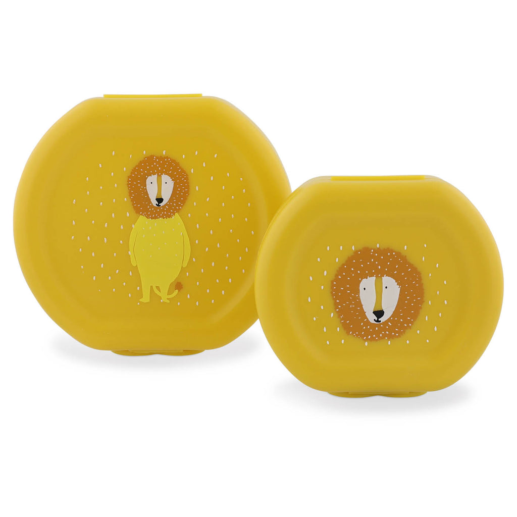 Snack box with clip - 2pcs - Mr. Lion