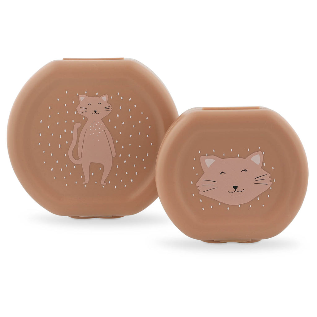 Snackbox mit Clip - 2er-Set - Mrs. Cat