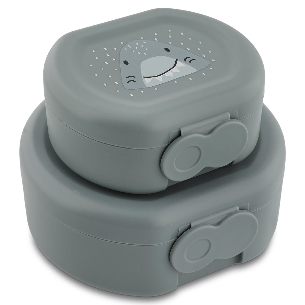 Snack box with clip - 2pcs - Mr. Shark