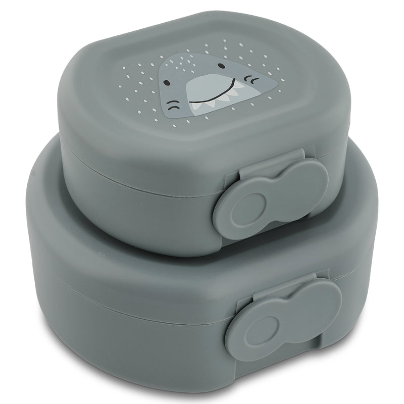 Snack box with clip - 2pcs - Mr. Shark