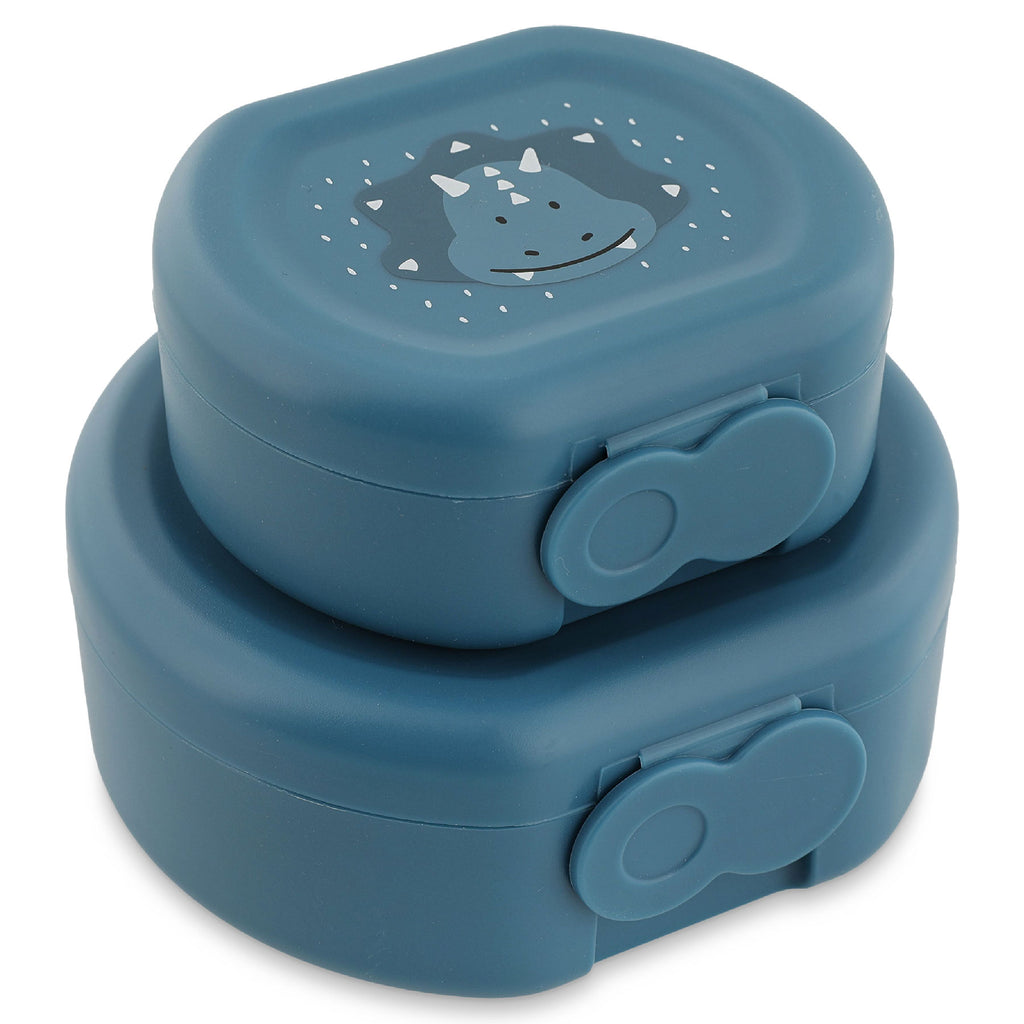 Snack box with clip - 2pcs - Mr. Triceratops