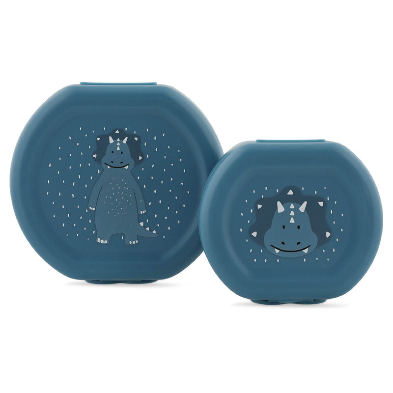 Snack box with clip - 2pcs - Mr. Triceratops