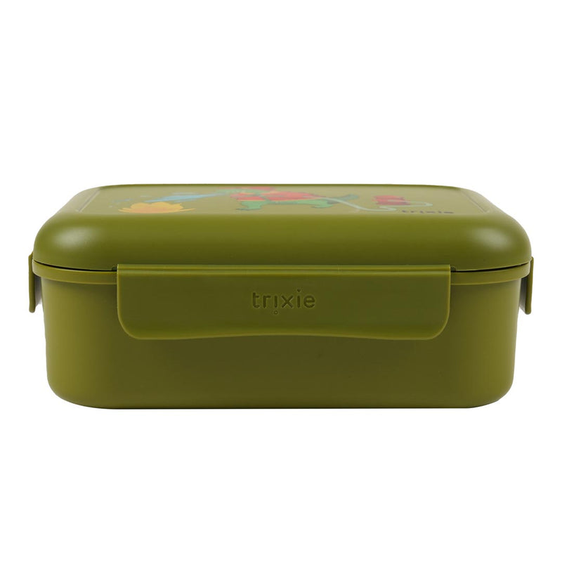 Lunch box with clips - Fireman Mr. Dino