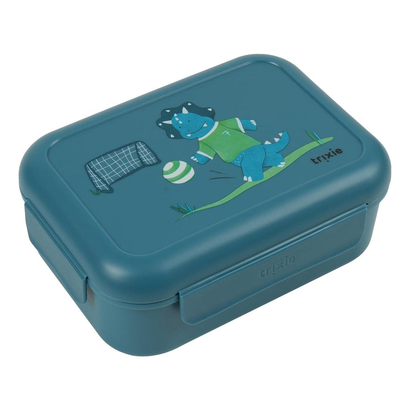 Lunch box with clips - Ballplayer Mr. Triceratops