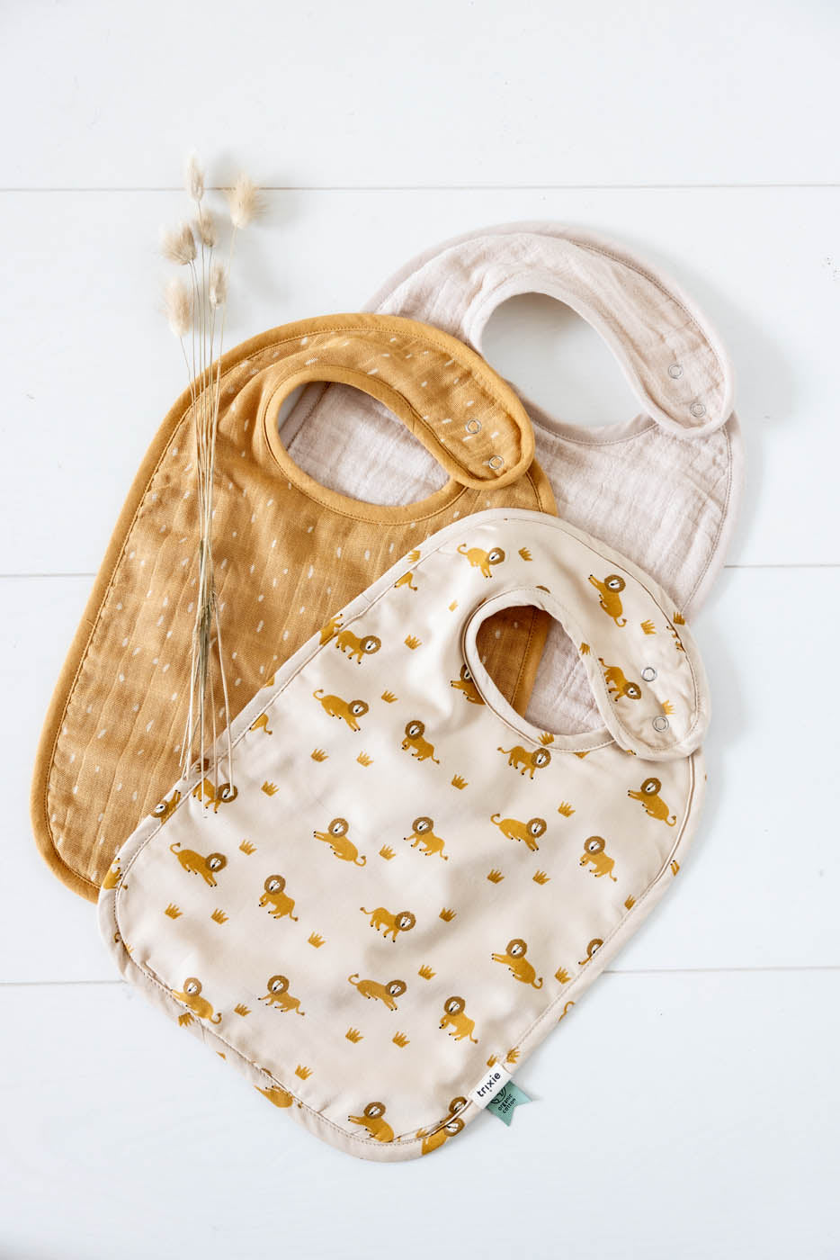 Bib 3-pack mix - Lively Lion