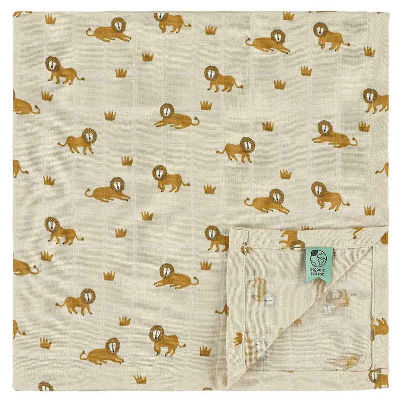 Muslin cloths 3-pack mix | 55x55cm - Lively Lion