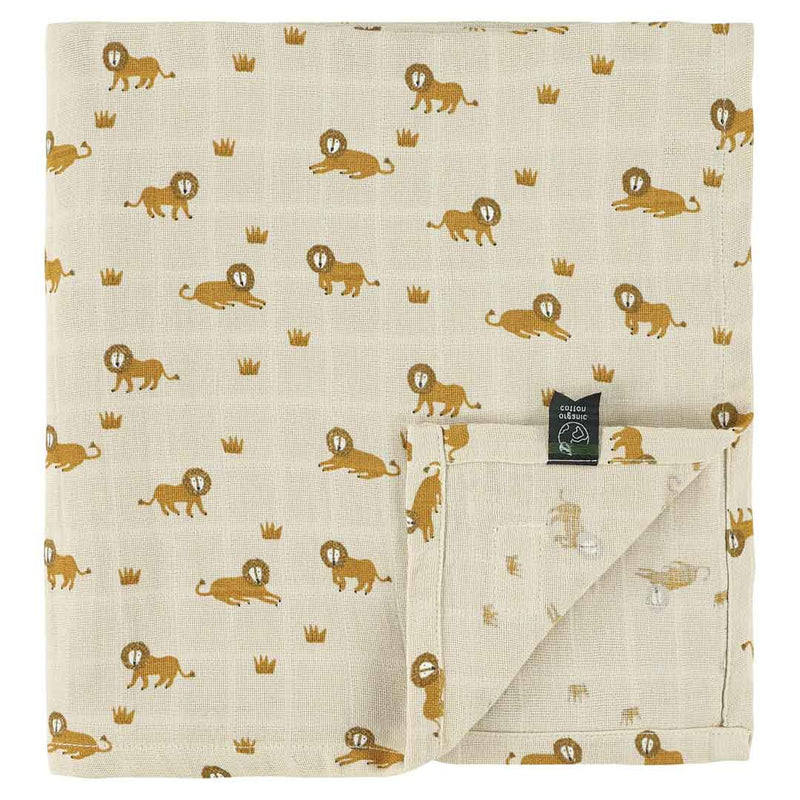 Muslin cloth | 110x110cm - Lively Lion