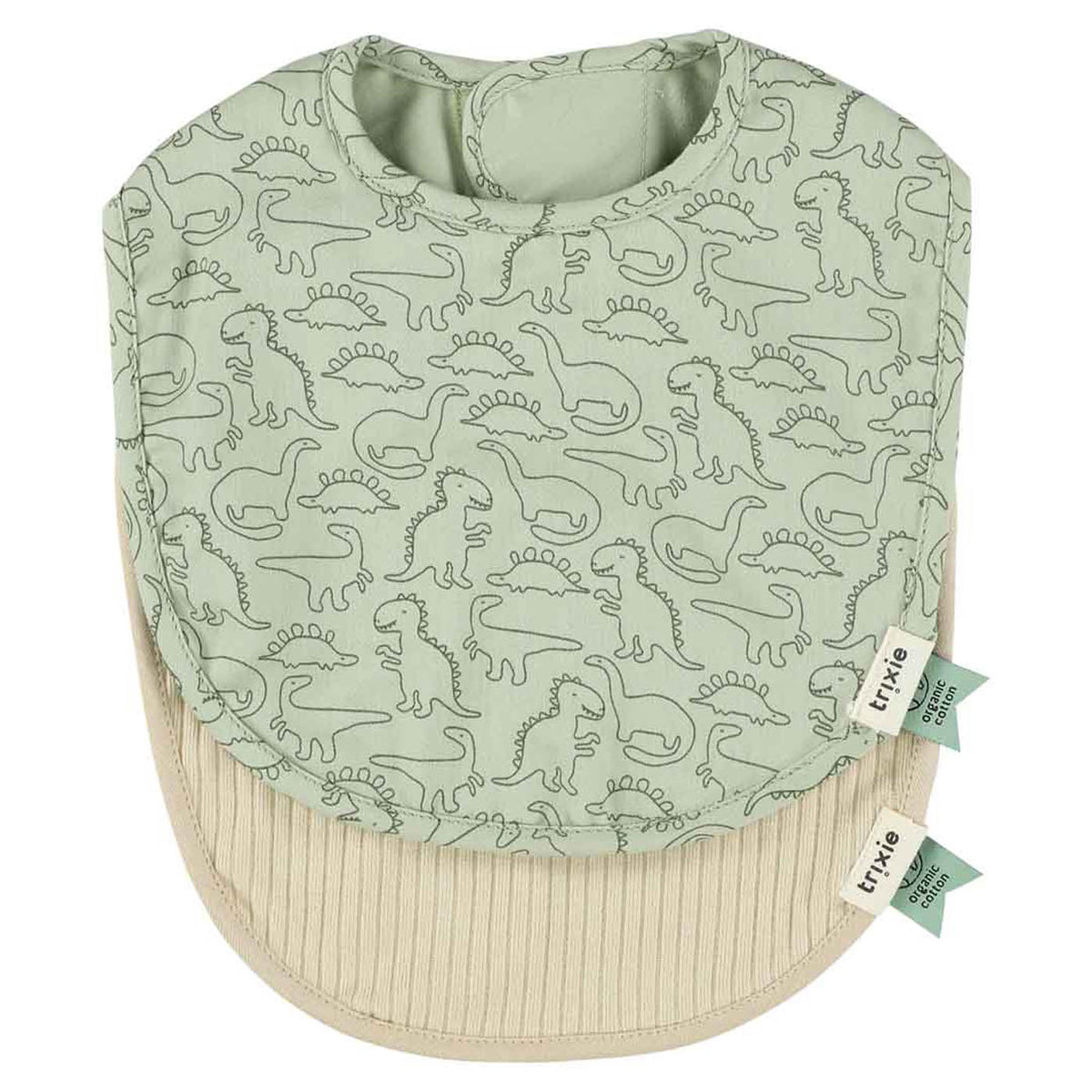 Newborn bib 2-pack mix | Small - Daring Dino