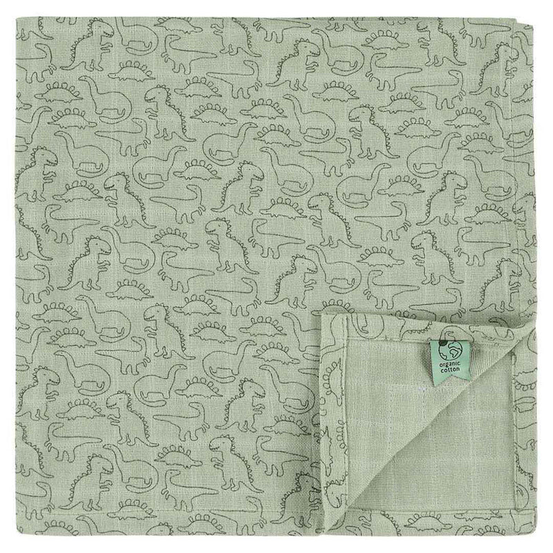 Muslin cloths 3-pack mix | 55x55cm - Daring Dino
