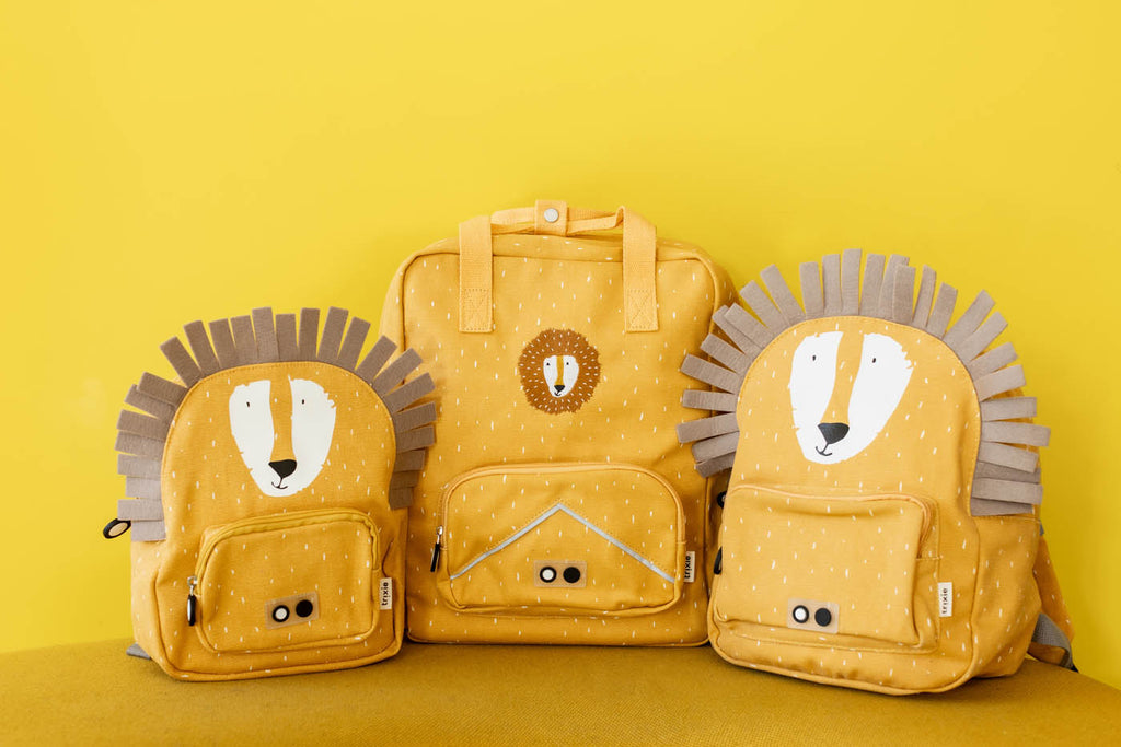 Trixie backpacks Mr. Lion