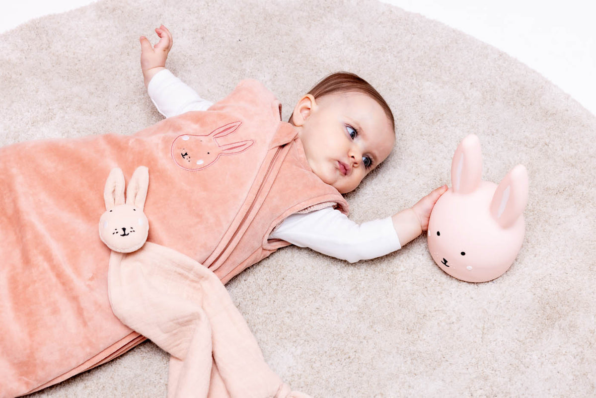 Trixie Mrs. Rabbit sleeping bag night light comforter